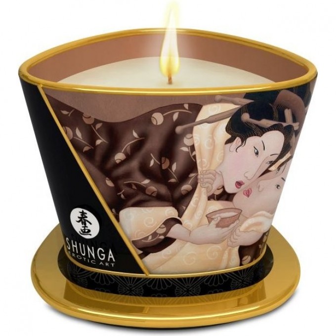 Массажное арома масло в виде свечи SHUNGA INTOXICATING CHOCOLATE (ШОКОЛАД) 170 ml 4509DESC Массажное арома масло в виде свечи SHUNGA INTOXICATING CHOCOLATE (ШОКОЛАД) 170 ml 4509DESC